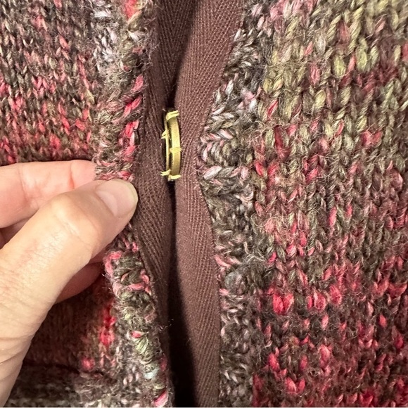 Prana Cardigan Ombre Earth Tones Longline Knit Bell Sleeves Fit & Flare Size M - Picture 8 of 12